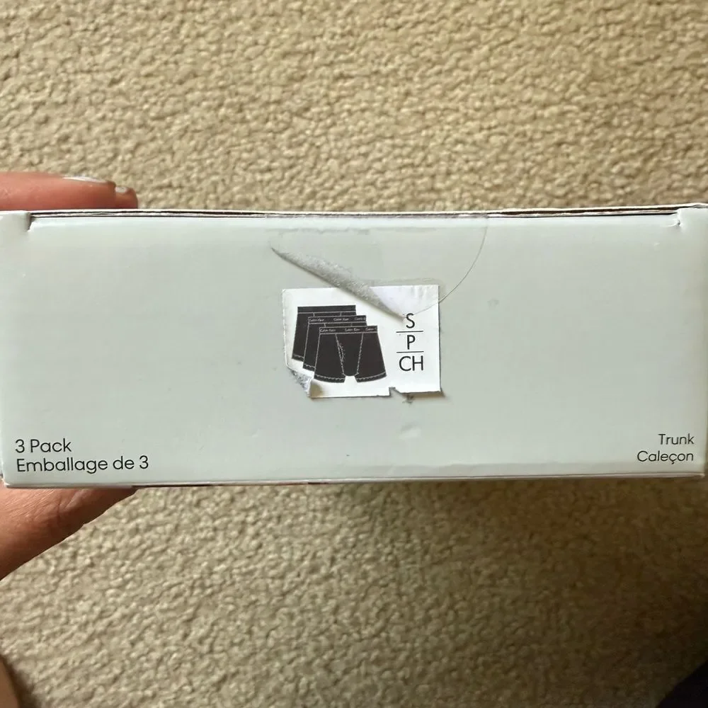 Calvin Klein Men's Cotton Stretch Underwear Classic Fit Black Size S 3 pack